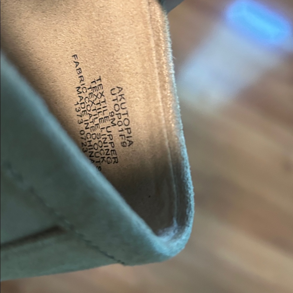 Anne Klein Light Taupe Suede Lug Sole Penny Loafers - Picture 2 of 2